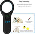 Rabitpos 1.44 500 800mAh 3-in-1 Pet Microchip Scanner, Animal Universal Microchip Tag Reader Scanner with TFT Screen