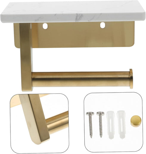 Wall-Mounted Toilet Paper Holder - Sturdy Stainless Steel Rack