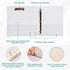 SPRIPORT Horse Florals 1.5 Inch 3 Ring Binder Holds 200 Sheets, Durable PVC Round Ring Binder with Interior Clear