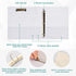 Cute Dog 3 Round Ring Binders, Waterproof Basic Binders with 3 Interior PVC Pockets, Holds 200 Sheets