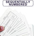 WEIZHEN 6-pack (300 sets) 2-part This of Money & Rent Receipt Books features carbonless receipts, waterproof covers
