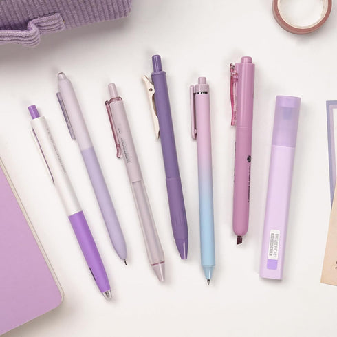WRITECH Gel Pens Journaling Highlighters, Aesthetic Assorted Pastel Color Ink 0.5mm Fine Point, 7ct