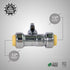 UPSSP1212 1/4 Turn Straight Stop for Push-Fit Valve, 1/2 x 1/2 Inch