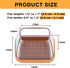 24 Pcs Rectangle Chair Leg Floor Protectors, Silicone Chair Leg Protectors for Hardwood Floors, High Elastic Chair Leg