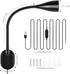 10-Level Dimmable 5 LiFMIRA Wall-Mounted LED Bedside Reading Light with USB Charging Port, & Adjustable Color, Plug