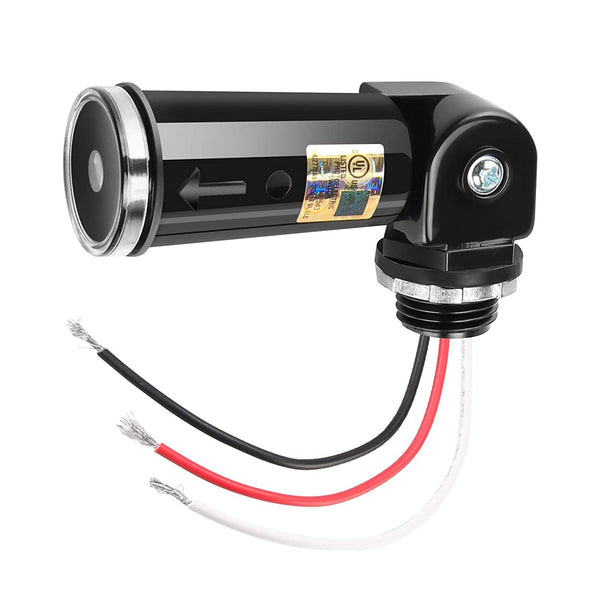 Generic Outdoor Photocell Sensor, Dusk to Dawn Day Night Swivel Mount Conduit Lighting