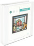 Universal UNV30722 1.5 in. Capacity 11 in. x 8.5 in. 3 Rings Deluxe Easy-to-Open D-Ring View Binder - White by Universal