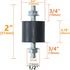 4pcs 20 x 15mm Rubber Mounts Rubber Vibration Isolator Mounts Shock Absorber with M6 x 19mm Studs Vibration Isolators by APUXON