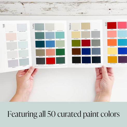 Country Chic Paint Color Card - 50 Swatches for Furniture Paint