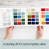 Country Chic Paint Color Card - 50 Swatches for Furniture Paint