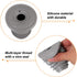 uxcell Silicone Drain Pipe Seal Ring, Anti-Odor Floor Drain Plug for 35-40mm PVC Drainage Pipes, Grey Sealing Cover