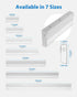 18 Dimmable Undercounter 2700K-5000K, 612-648 9W LED Direct Wire Under Cabinet Light - LED Lights for Kitchen
