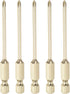 5pcs PH0 Phillips Head Screwdriver Drill Bit, 3" Length 0.12" Dia 1/4 Inch Hex Shank for Power Tool