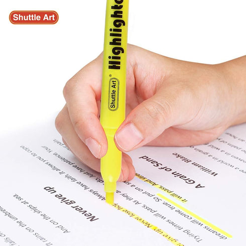 Shuttle Art 70 Pack Highlighters, Yellow Highlighters with Chisel Tip, Bulk Markers for Office and School Supplies