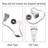 AC Current and Voltage Indicator, 22mm Display Meter, 0-100A 60-500V LED Voltmeter, Current Detector (White)