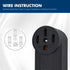 NEMA 14-50R Receptacle, 3-Pole 4-Wire Surface Mount Power Receptacle, 250V 50A UL Listed, Black