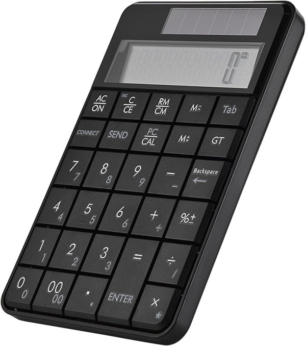 MC-56AG 2 in 1 Numeric Keypad & Calculator, 29 Keys Mini 2.4G USB with LCD Display, Ideal for Office