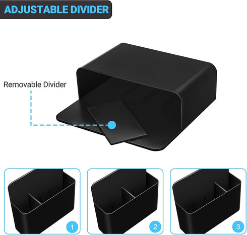 Tofun Black Magnetic Marker Holder for Whiteboards/Fridge/Refrigerator/School Locker, Dry Erase Whiteboard Marker