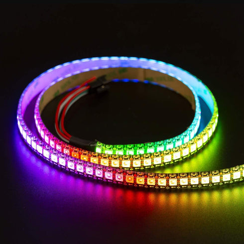 SK6812 WS2812B) 3.3ft 1m 144(2X72) 4 1 IP65 DC5V BTF-LIGHTING RGBW RGB+Warm White (Similar Individually Addressable