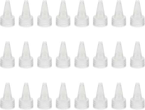 PATIKIL Twist Bottle Caps, 24Pcs 28/410 Squeeze Bottle Cap Replacement for Glue Dispensing Bottles