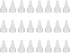 PATIKIL Twist Bottle Caps, 24Pcs 28/410 Squeeze Bottle Cap Replacement for Glue Dispensing Bottles