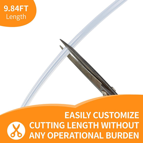 Tubes,9.84Ft 5/16" ID25/64" (8mm10mm) Silicone OD Clear Food Grade Silicone tubing,For Food Grade Soft Milk Beer