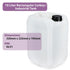Globe Scientific 601782 HDPE Industrial Tank, 10L Volume