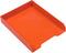 JAM PAPER Stackable Paper Trays - Orange, Desktop Document, Letter, & File Organizer Tray, Sold Individually