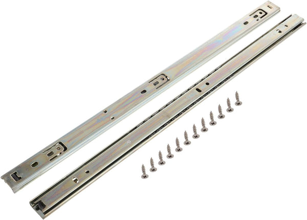 POPETPOP 2PCS Heavy Duty Keyboard Drawer Slides Wide Full Extension Ball Bearing