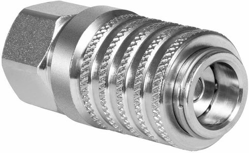 PD242 1/8" 1/4" 18 2.12" Series PD Steel Test Port and Diagnostic Equipment Quick Coupler with Female Pipe Thread, Body