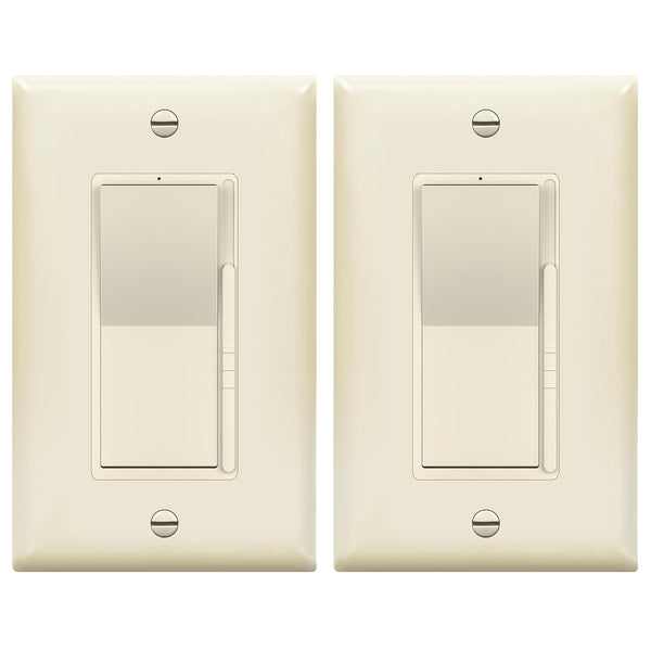 TOPGREENER Kalide Dimmer Light Switch, LED Dimmer Switch, Full Range Dimming, Single