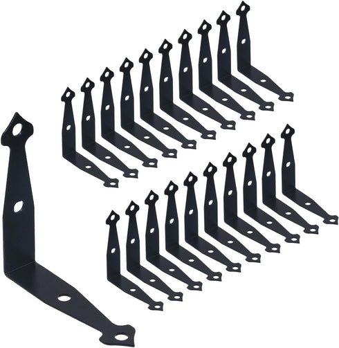 Coshar L Brackets for Shelves Metal L-Shaped Bracket Corner Brace with Arrowhead