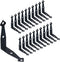 Coshar L Brackets for Shelves Metal L-Shaped Bracket Corner Brace with Arrowhead