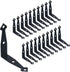 Coshar L Brackets for Shelves Metal L-Shaped Bracket Corner Brace with Arrowhead