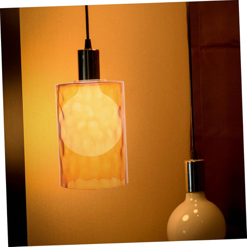 Bulbs Glass Lampshade Candelabra Cylinder Lamp Shade Chandelier Light Covers Bathroom Decorations Amber Light