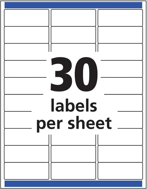 Avery 18660 Clear Mailing Labels, 300 Count
