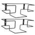 2sets 2pcs*2 ULTECHNOVO Stylish Wall-Mounted Glove Dispenser Holder for Tissue Boxes for Kitchen Workplace