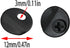ZZLZX Picture Turn Button 100PCS Black Round Frame Accessories with 100PCS Screws for Hanging Pictures