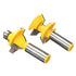 Yakamoz 1/2" Shank Tongue and Groove Router Bit Set, 2Pcs, 120 Degree Woodworking Cutter Tool