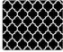 SSOIU Custom Gaming Mouse Pad, Modern Black Quatrefoil, 9.5 x 7.9 inch