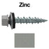 Metal Roofing Screws: (250) 10 x 1" NO Paint Galvanized Hex Head Sheet Metal Roof Screw with EPDM Washer