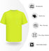 TCCFCCT Hi Vis Shirts for Men, Class 3 Short Sleeve Pocket Reflective Work Shirts, Durable & Breathable, DCNF-Yellow XXL
