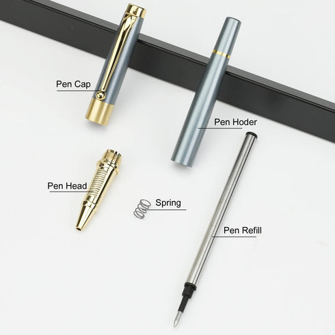 Ballpoint Pen Black Refill, Luxury 0.5mm, Best Gift Set for Men & Women, Professional Executive Office