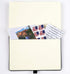 RICCO BELLO Blank Page Hardcover Notebook, 5.7 x 8.4 inches with Lined Writing Guide, Pen Loop, Band Closure, Brown.