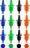 EHOMEA2Z Shaved Ice Pourers 12 Pack - Ideal for Snow Cone Syrup Bottles and Accessories, Free Flow Pourers