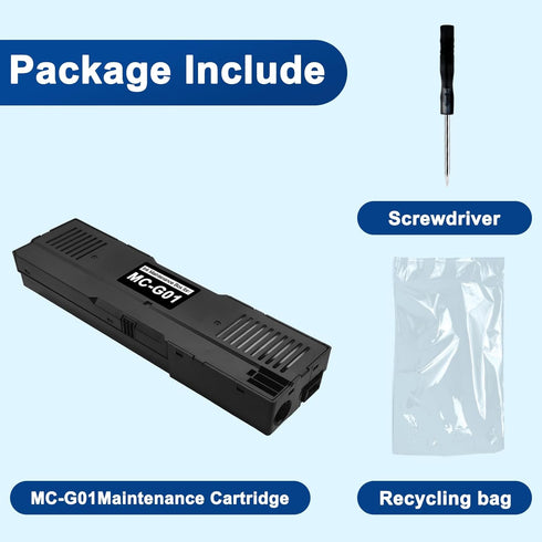 Canon MC-G01 Maintenance Cartridge Tank Replacement for MAXIFY GX6020 GX6021 G6091 G6092 GX7020 GX7021 GX7080 GX7090