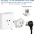 YOELVN 3 Prong to 2 Prong Adapter, 3-2 Prong Grounding Outlet Converter, Portable Fireproof Wall Outlet Plug Adapter, 2