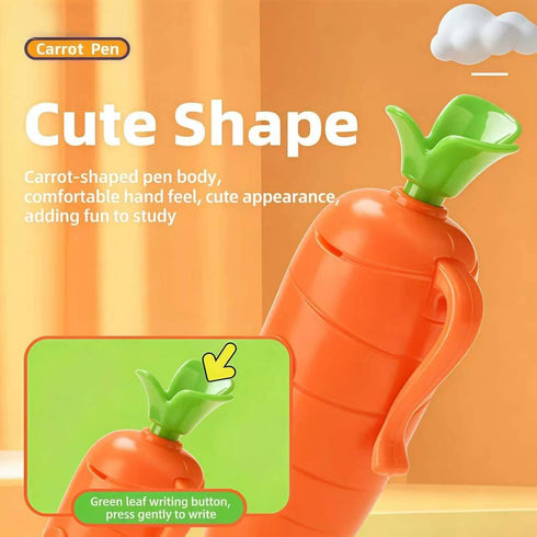 Generic 2-Pack 60-Second Carrot Pen with Voice Recorder | Cute Recording Ballpoint Pen for Kids | Smooth-Writing, Fun