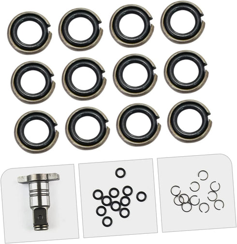 BESTonZON 12 Sets Wrench -ring Impact Wrench Socket Retainer 3/4 to 1/2 Impact Adapter Retainer Ring for Impact Wrench Electric Impact O-rings Retaining Rings Charge Component Iron