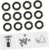 BESTonZON 12 Sets Wrench -ring Impact Wrench Socket Retainer 3/4 to 1/2 Impact Adapter Retainer Ring for Impact Wrench Electric Impact O-rings Retaining Rings Charge Component Iron